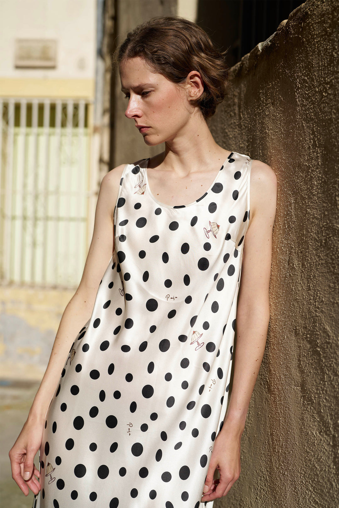 PAJA Out After Brunch Mulberry Silk U-Neck Maxi Dress in 100% mulberry silk by Not Just Pajama - image 6