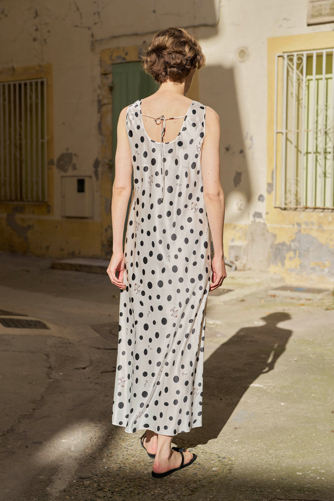 PAJA Mulberry Silk U-Neck Maxi Dress