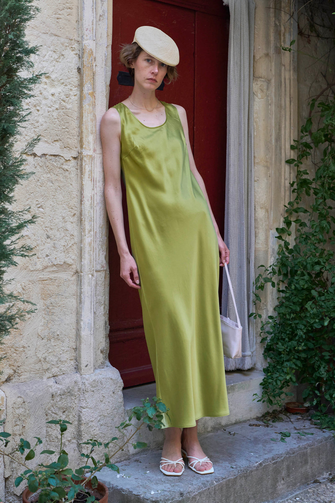 PAJA Mulberry Silk U-Neck Maxi Dress