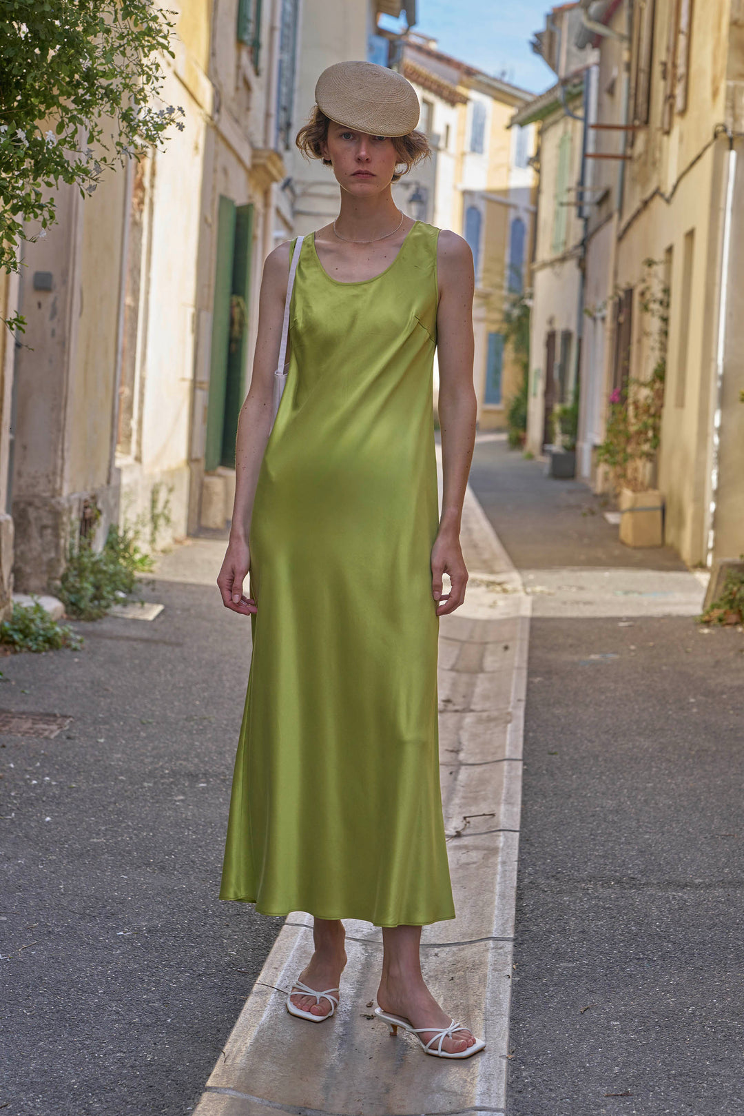 PAJA Mulberry Silk U-Neck Maxi Dress