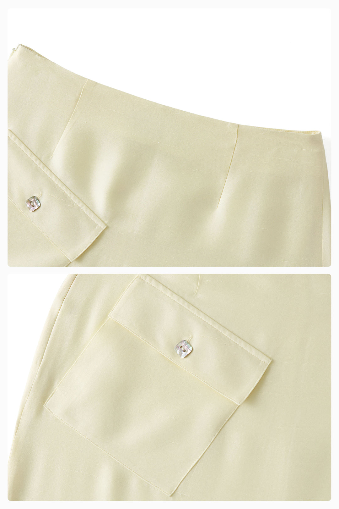 PAJA Out After Brunch Mulberry Silk Utility Midi Skirt