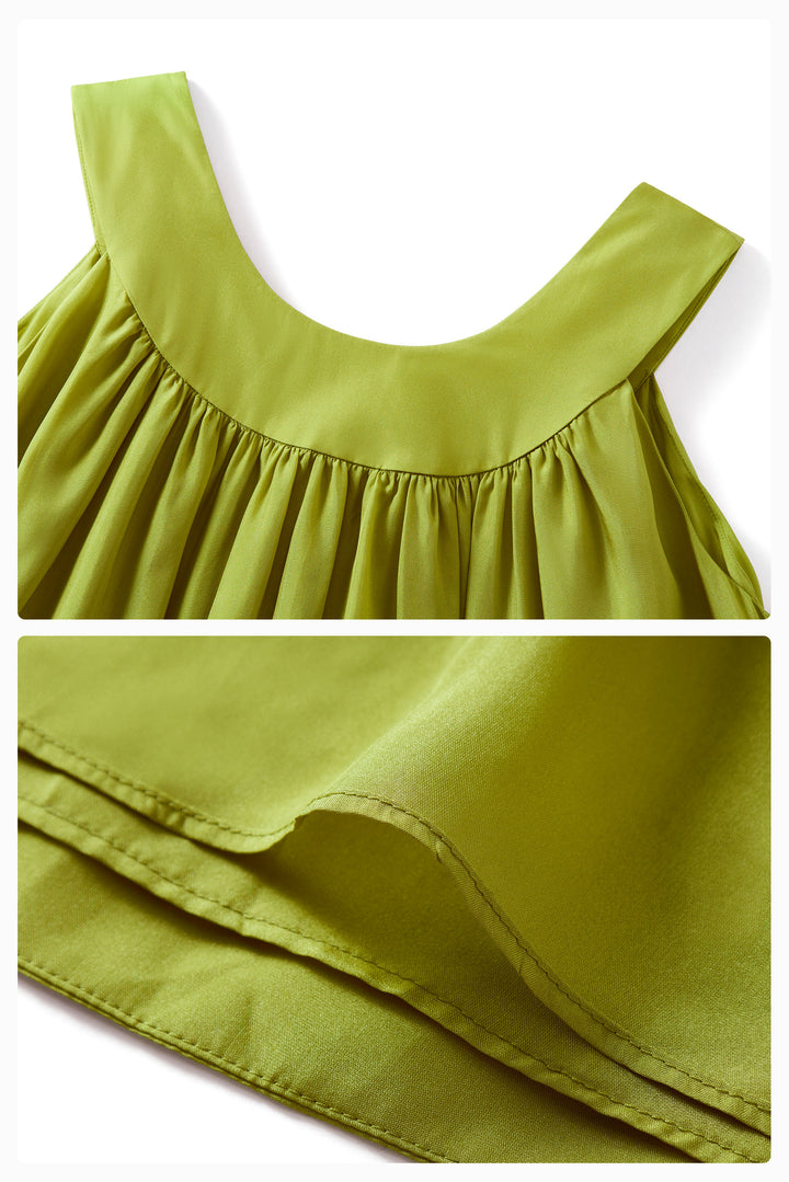 PAJA Out After Brunch Silk Sleeveless Maxi Dress | Summer Vacation Dress in 100% mulberry silk by Not Just Pajama - image 19