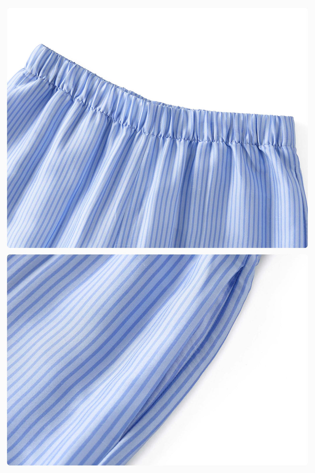 PAJA Out After Brunch Mulberry Silk Striped Wide-Leg Pants