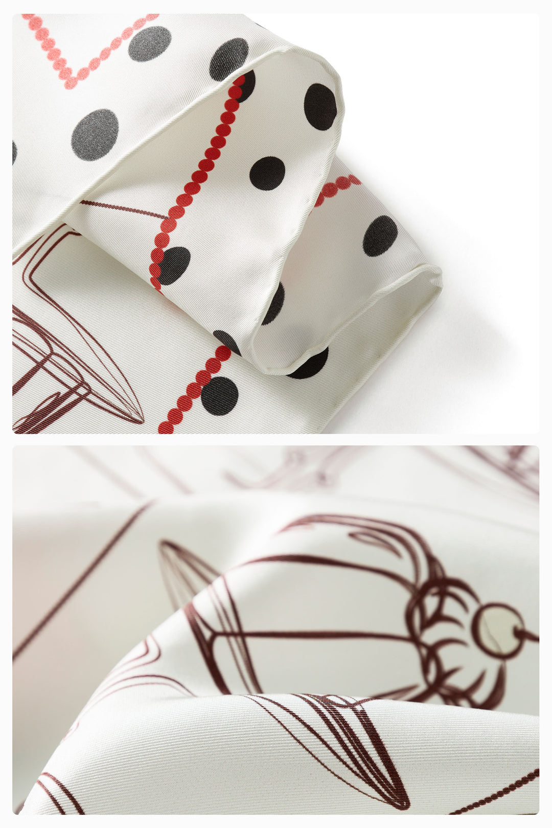 PAJA Out After Brunch Mulberry Silk Scarf