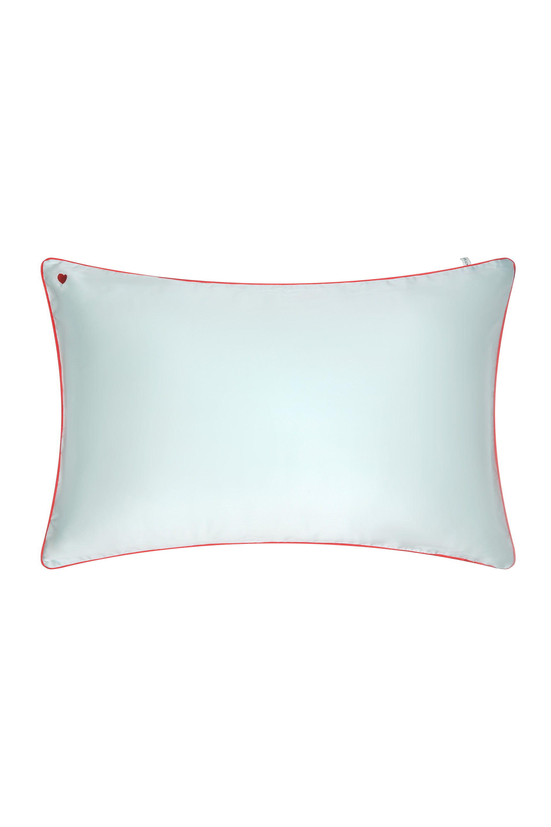 Cupid Heart Silk Pillowcase - Light Blue-Silk Pillowcase-Queen-Light Blue-2311ZS232076-Not Just Pajama