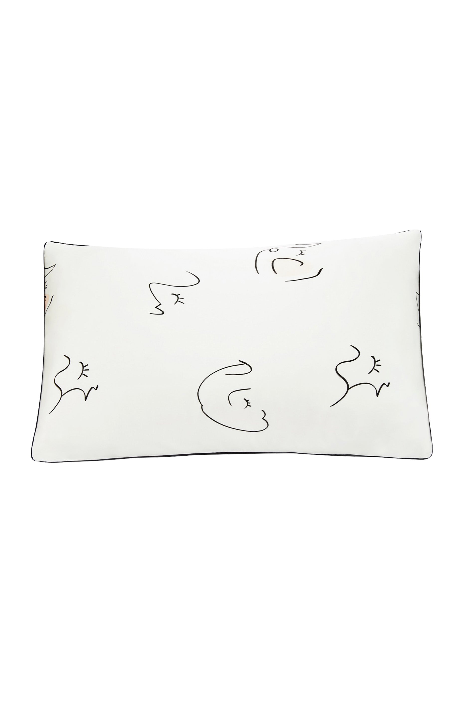 The Dream Silk Pillowcase-Silk Pillowcase-Queen-White-ONE Silk Pillowcase-219HARS16885-Not Just Pajama