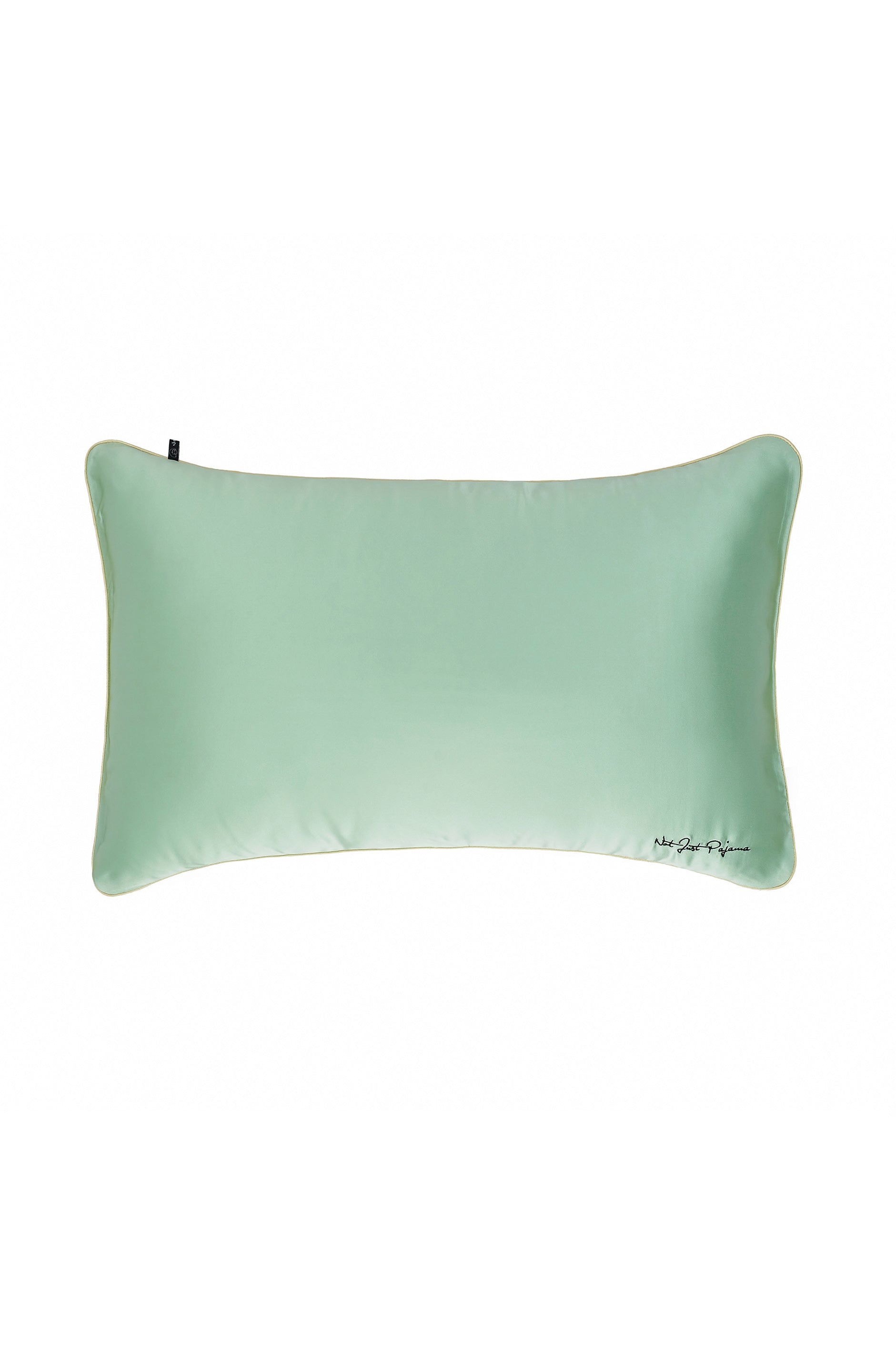 Basics Silk Pillowcase-Silk Pillowcase-Queen Size-Light Green-004-Not Just Pajama